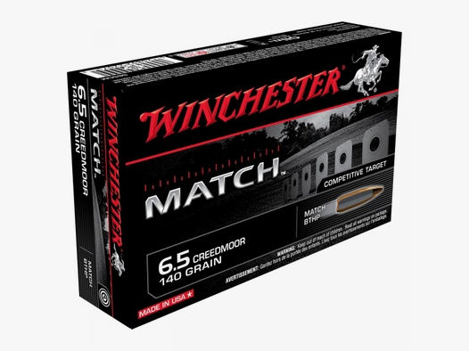 Winchester Match 6,5mm Creedmoor 140GR BTHP 20 Patronen