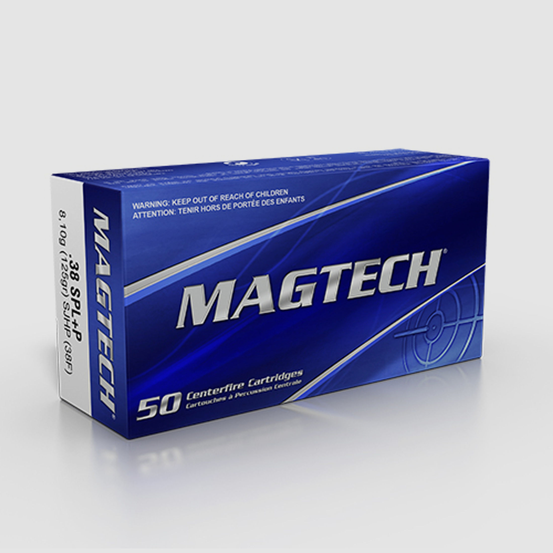 Magtech .38 Special +P 125GR SJHP 50 Patronen
