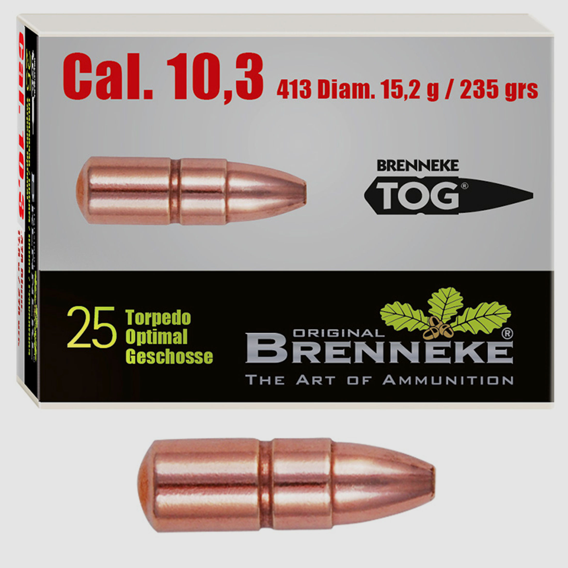 Brenneke Geschoss 10,3mm TOG 15,2g / 235grs 25 Stück