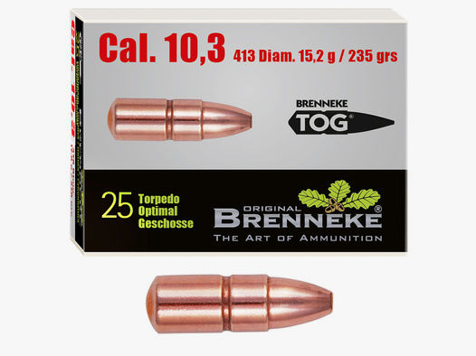 Brenneke Geschoss 10,3mm TOG 15,2g / 235grs 25 Stück
