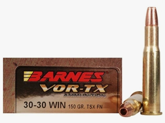 Barnes VOR-TX .30-30 Win. 150GR TSX Flat Nose 20 Patronen