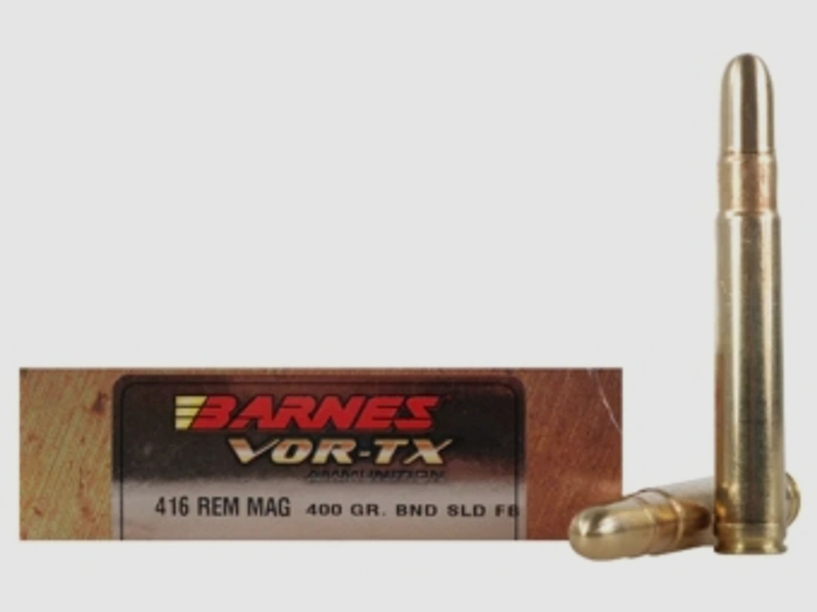 Barnes VOR-TX Safari .416 Rem. Mag. 400GR Banded Solid Round Nose 20 Patronen