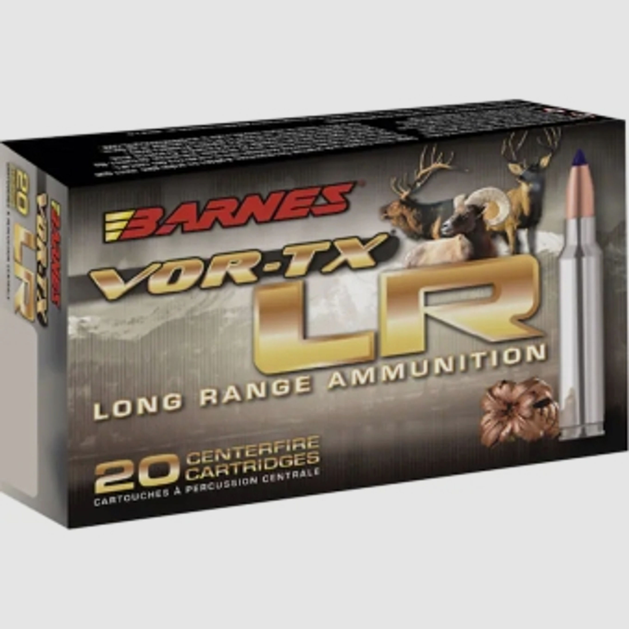 Barnes VOR-TX Long Range .300 Win. Mag. 190GR LRX Boat Tail 20 Patronen