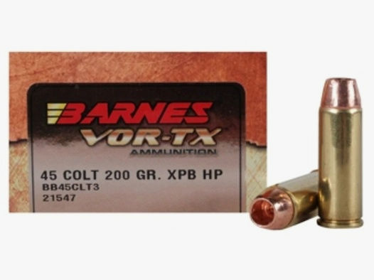 Barnes VOR-TX .45 Colt 200GR XPB Hollow Point 20 Patronen