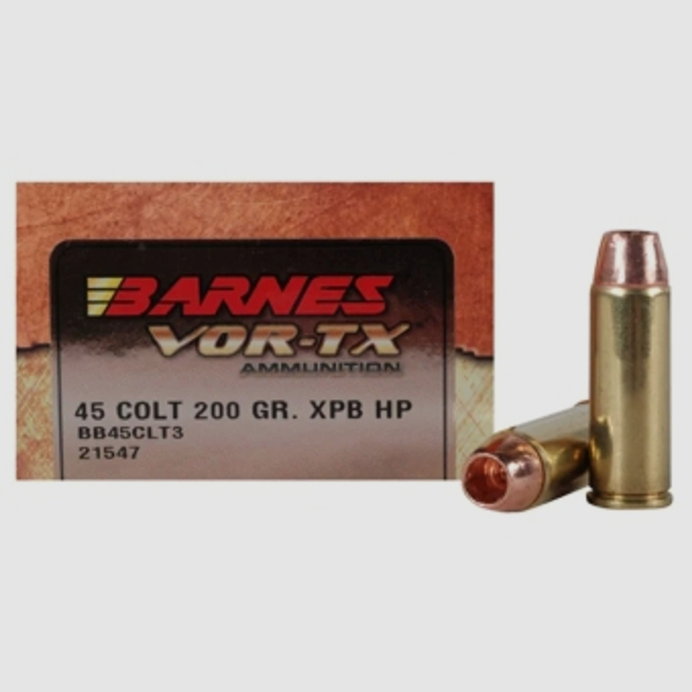 Barnes VOR-TX .45 Colt 200GR XPB Hollow Point 20 Patronen