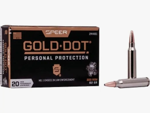 Speer Gold Dot Personal Protection .223 Rem. 62GR GDSP 20 Patronen