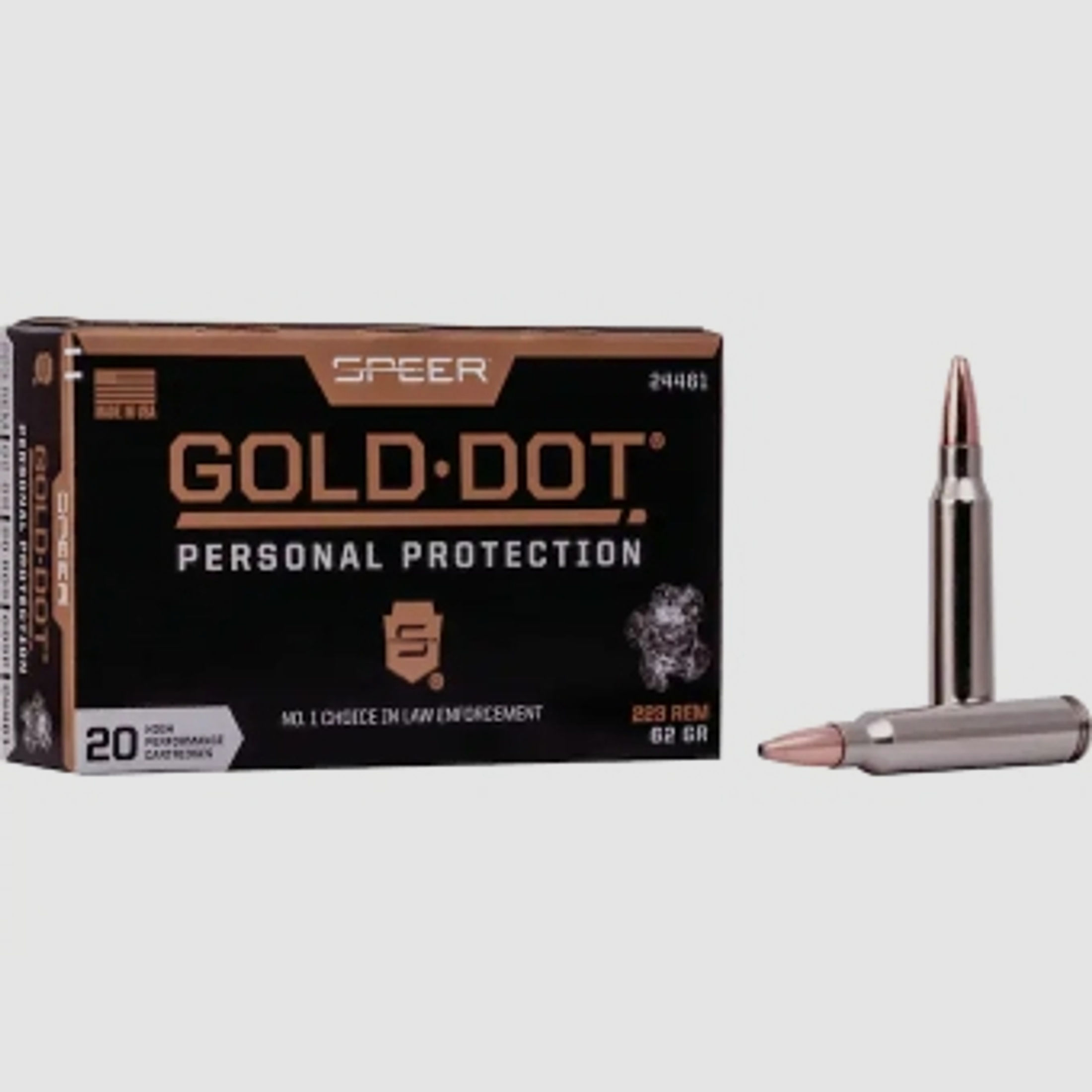 Speer Gold Dot Personal Protection .223 Rem. 62GR GDSP 20 Patronen