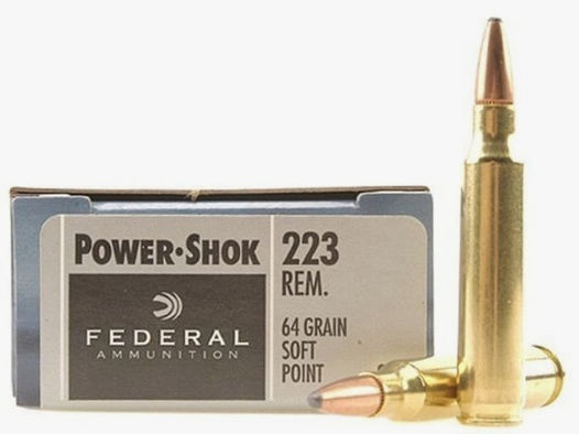 Federal Power-Shok .223 Rem. 64GR JSP 20 Patronen