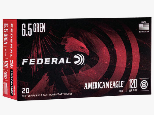 Federal American Eagle 6,5 Grendel 120GR OTM 20 Patronen