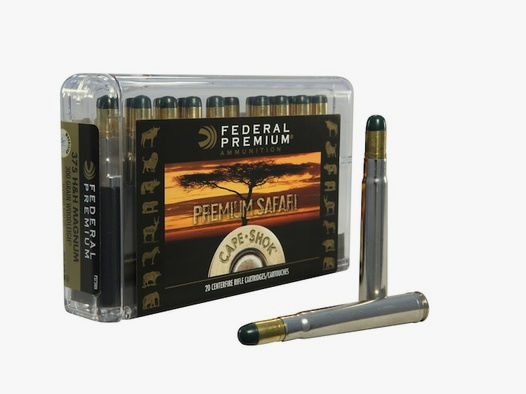 Federal Premium Safari Woodleigh Hydro Solid .375 H&H Mag. 300GR solid RN 20 Patronen