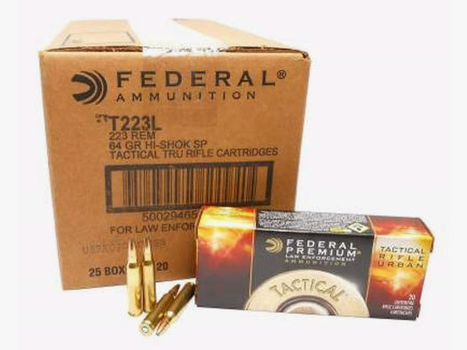 Federal TRU (Tactical Rifle Urban) .223 Rem. 64GR SP 20 Patronen