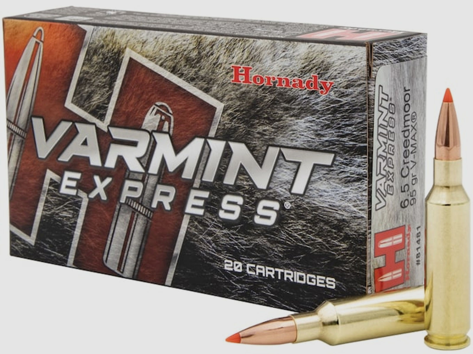Hornady Varmint Express 6,5mm Creedmoor 95GR V-Max 50 Patronen