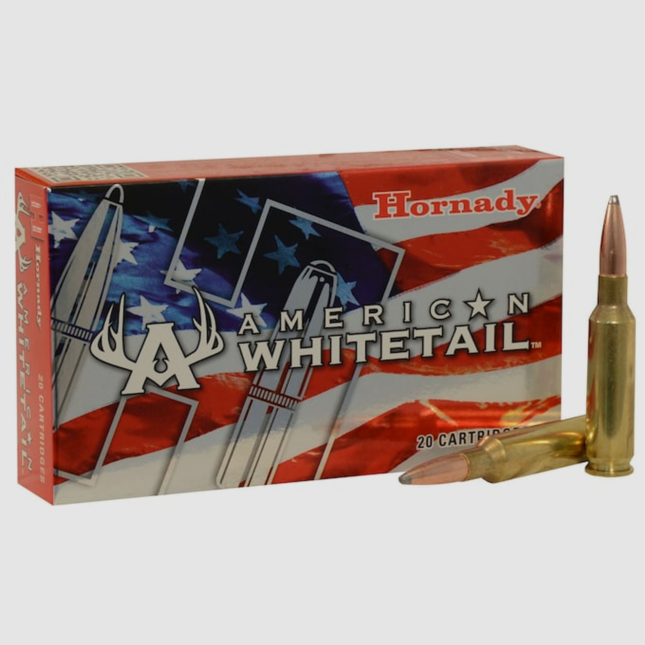 Hornady American Whitetail 6,5mm Creedmoor 129GR JSP 20 Patronen