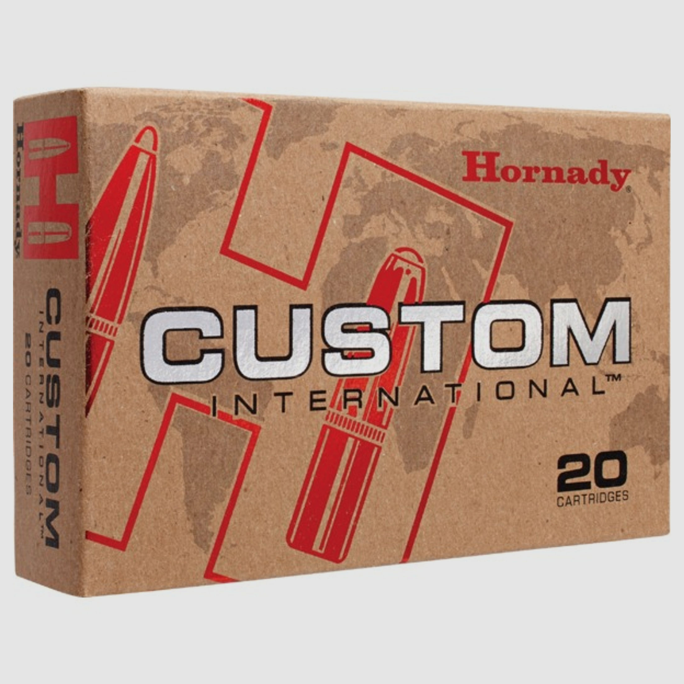 Hornady Custom International .300 Win. Mag. 180GR InterLock SP 20 Patronen