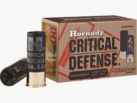 Hornady Schrotpatrone Critical Defense .12/70 28g Buckshot #00 (8,4mm) 10 Patronen