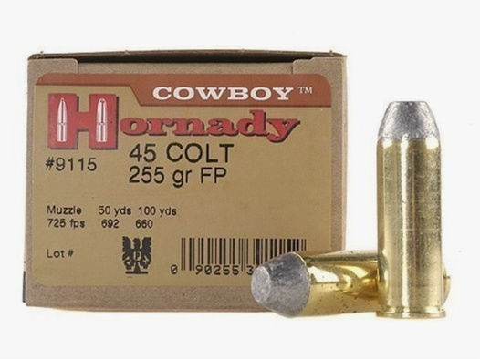 Hornady Custom .45 Colt 255GR Cowboy 20 Patronen