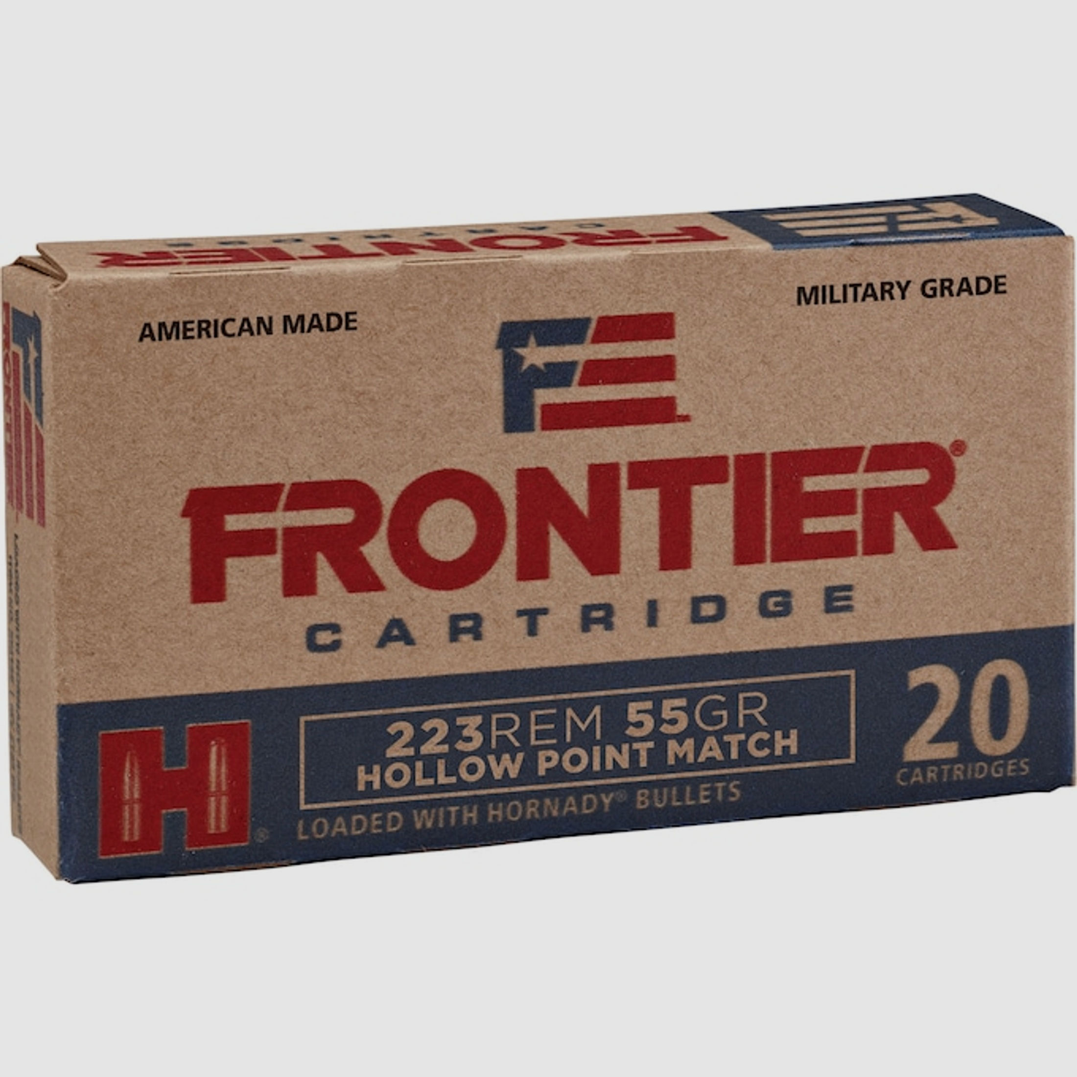 Hornady Frontier .223 Rem. 55GR HP Match 20 Patronen