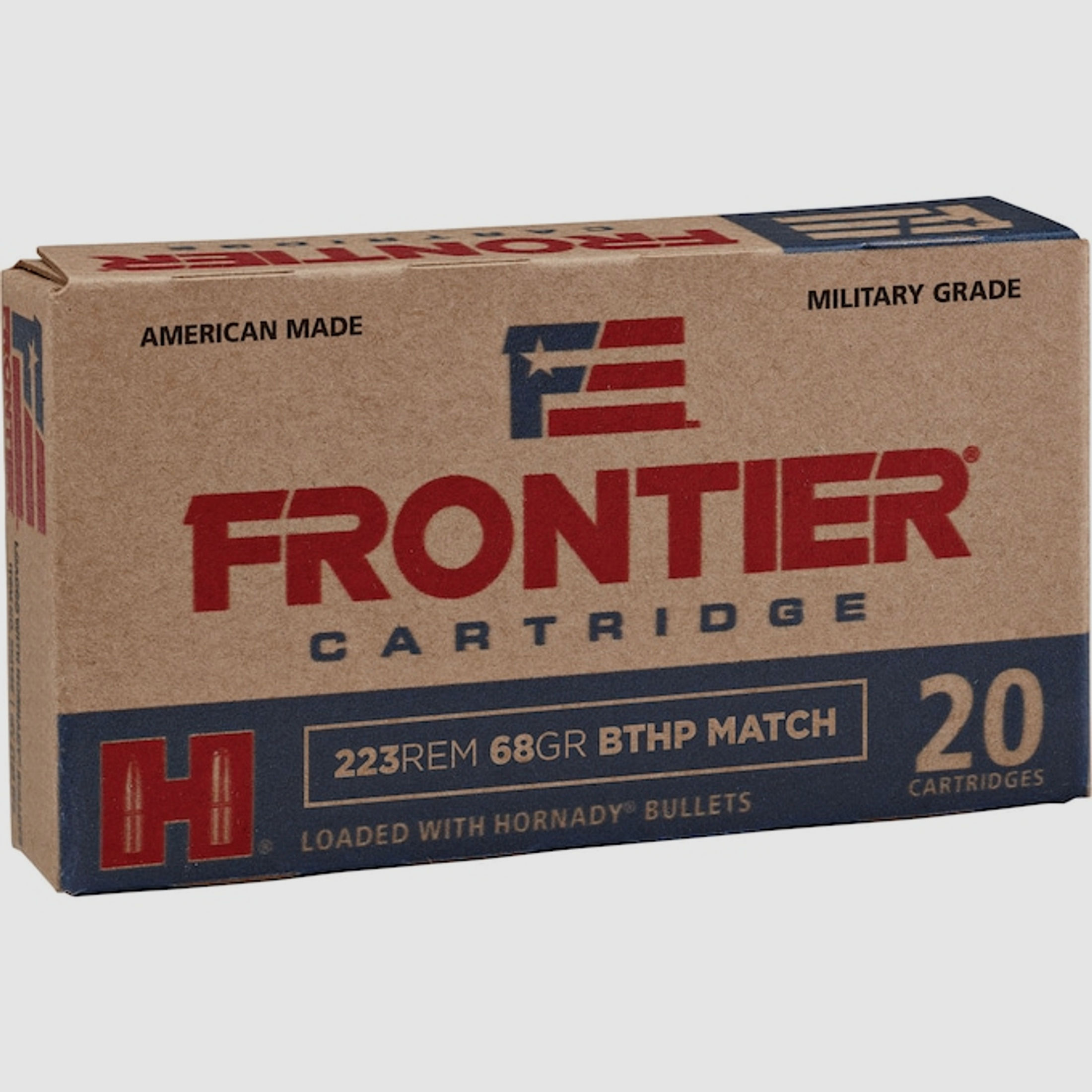 Hornady Frontier .223 Rem. 68GR BTHP Match 20 Patronen