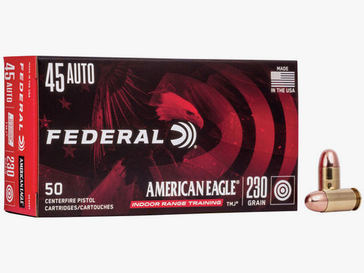 Federal American Eagle Indoor Range Training .45 ACP 230GR TMJ 50 Patronen