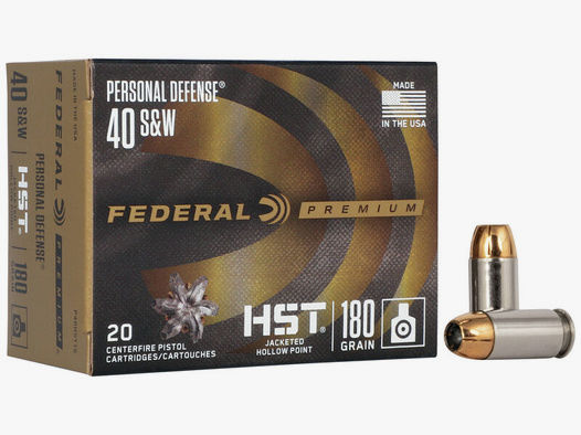 Federal Premium Personal Defense HST .40 S&W 180GR JHP 20 Patronen