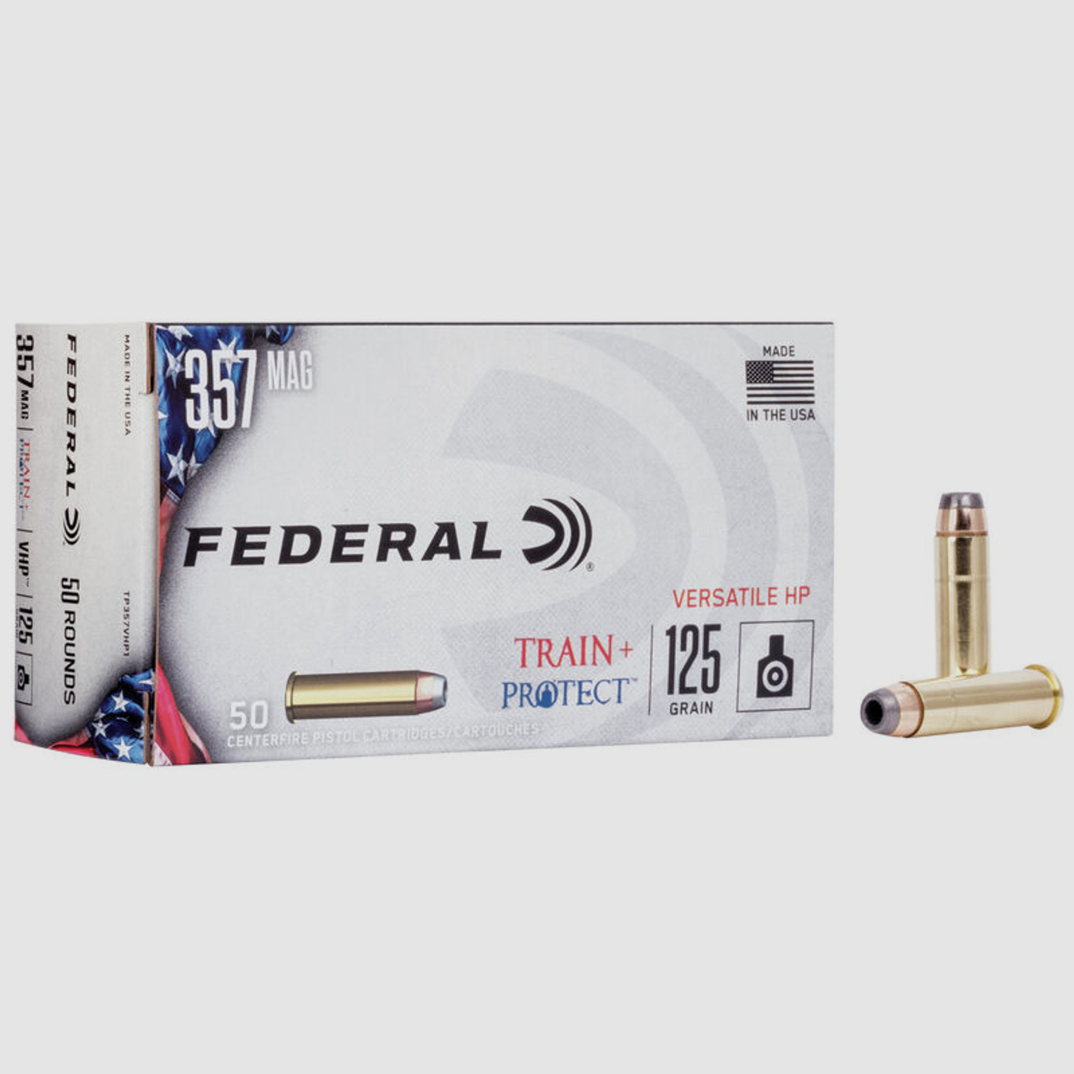 Federal Train+Project .357 Mag. 125GR VHP 50 Patronen