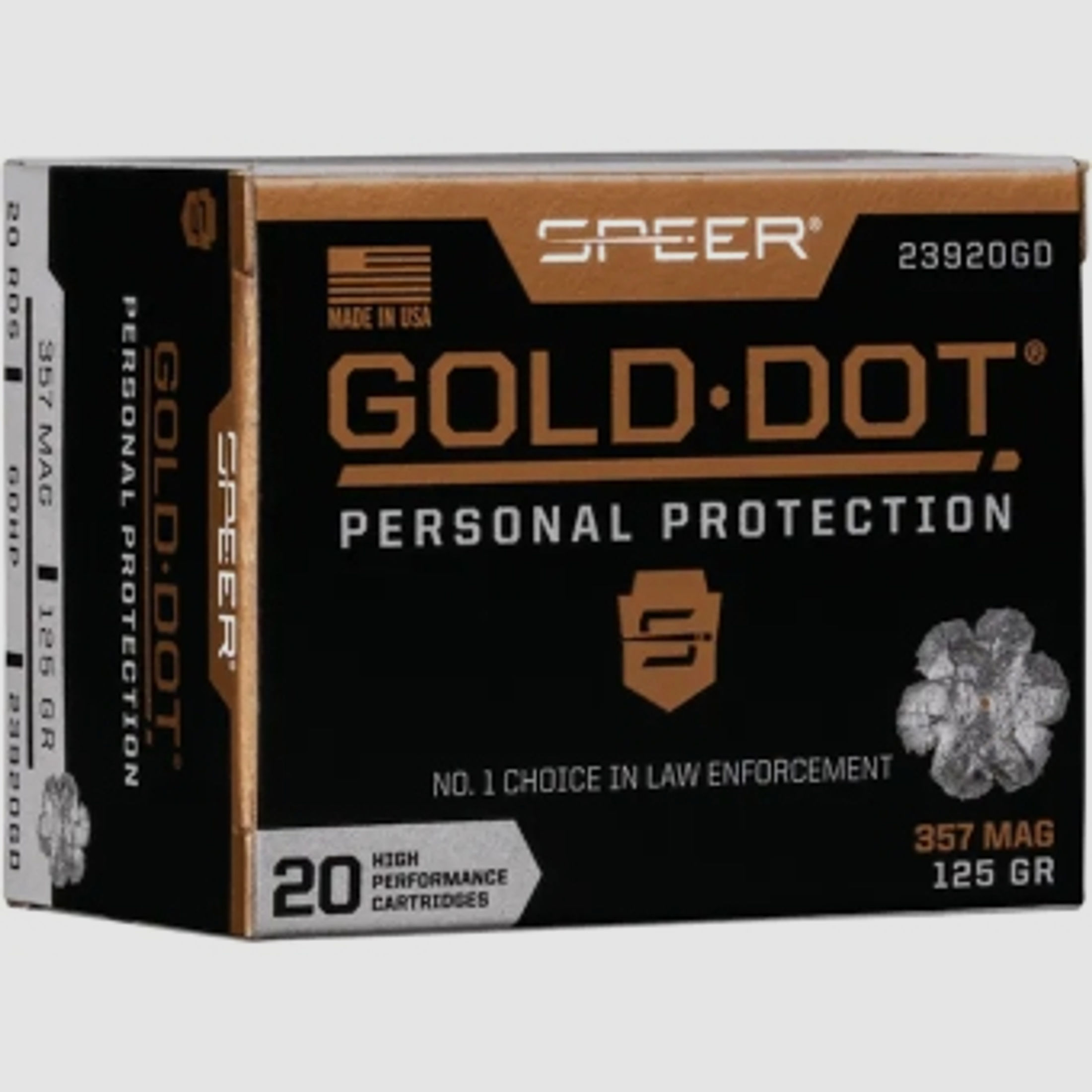 Speer Gold Dot Personal Protection .357 Mag. 125GR GDHP 20 Patronen