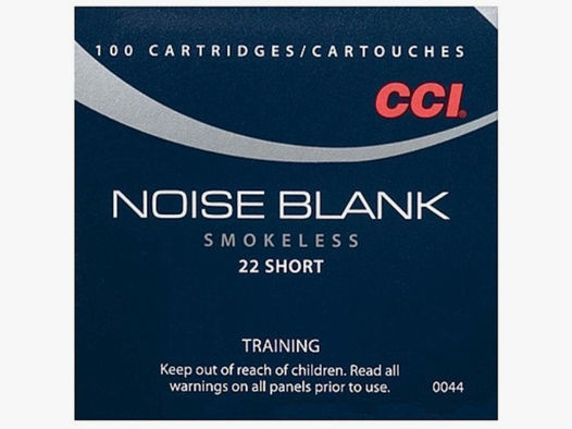 CCI Noise Blank smokeless .22 Kurz Kartusche 100 Patronen