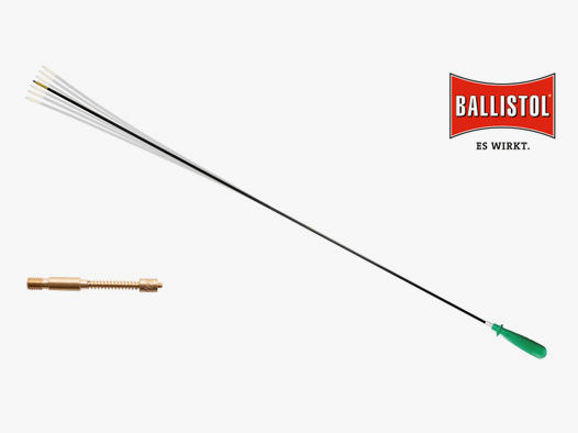 Ballistol Carbon-Putzstab lang mit Zubehör, Ø 5 mm (1/8" Außengewinde)