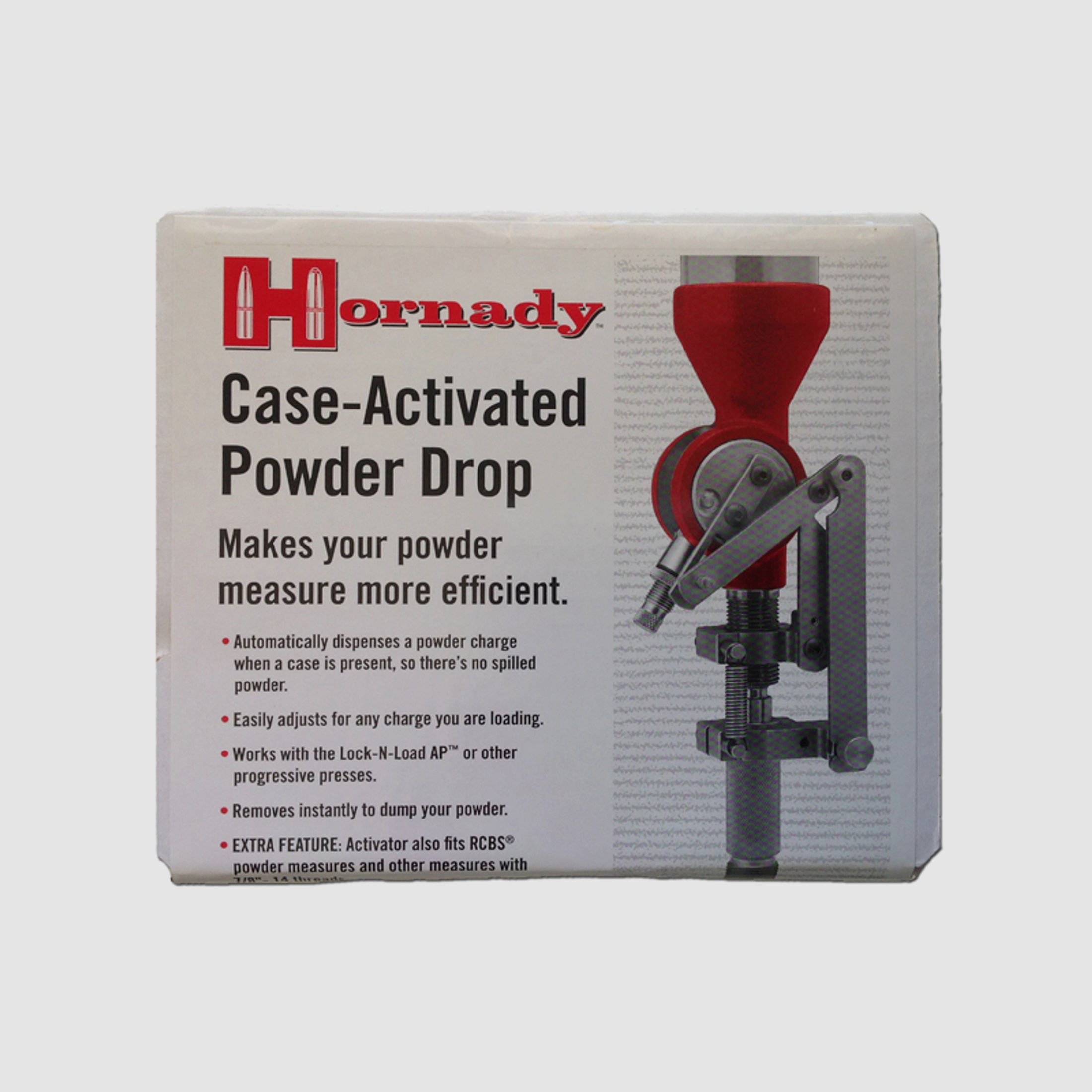 Hornady Case Activated Powder Drop / Hülsenaktiviertes Pulverfüllsystem