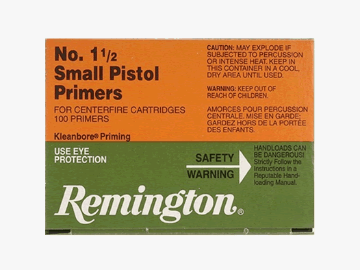 Remington Zündhütchen 1 1/2 Small Pistol 1000 Stück