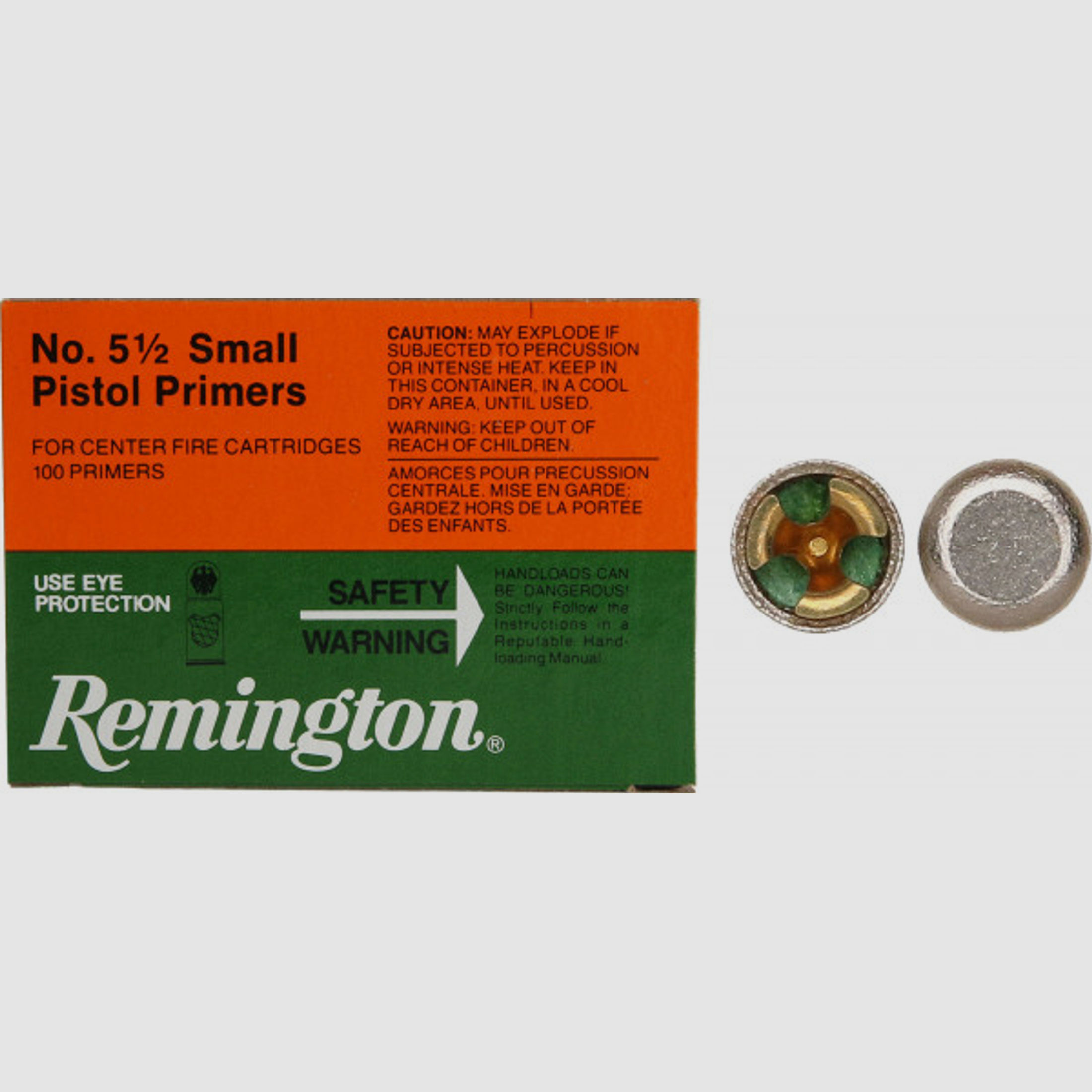 Remington Zündhütchen 5 1/2 Small Pistol 1000 Stück