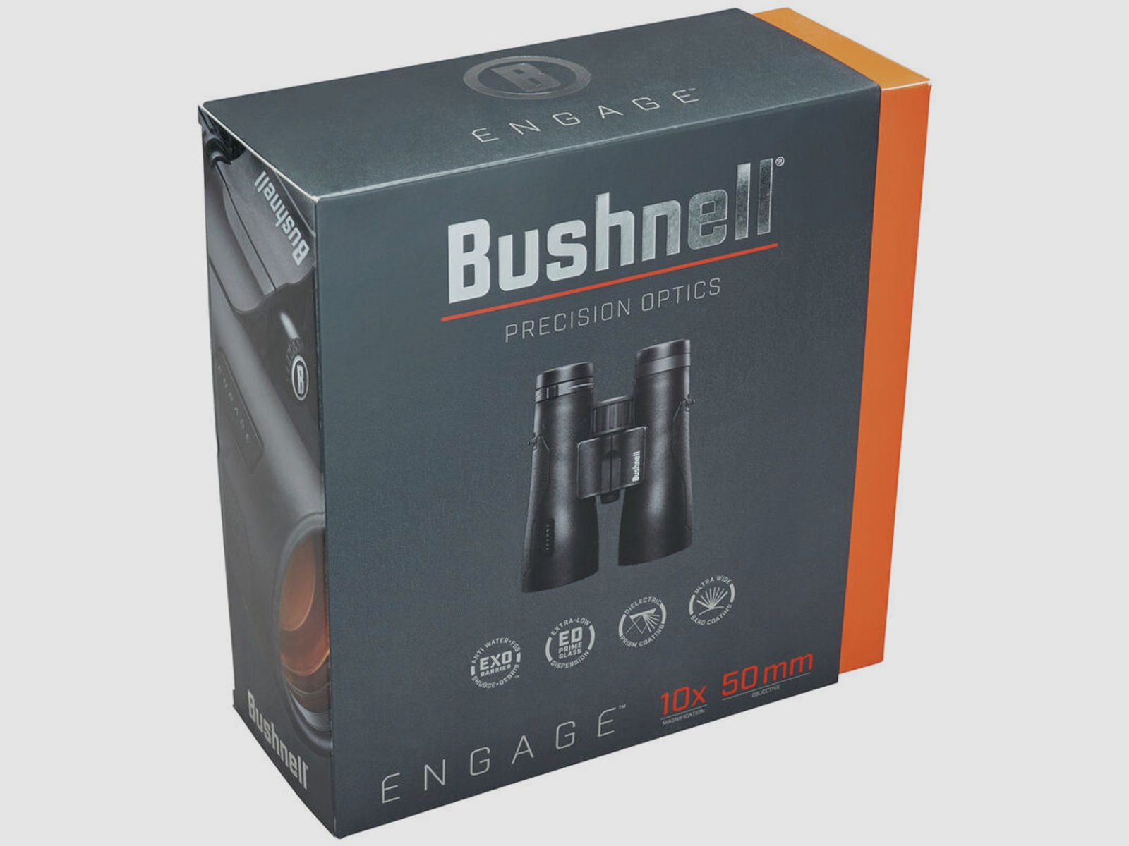 Bushnell Fernglas Engage 10x50mm, schwarz, EDX, FMC, UWB, Dach Prismen