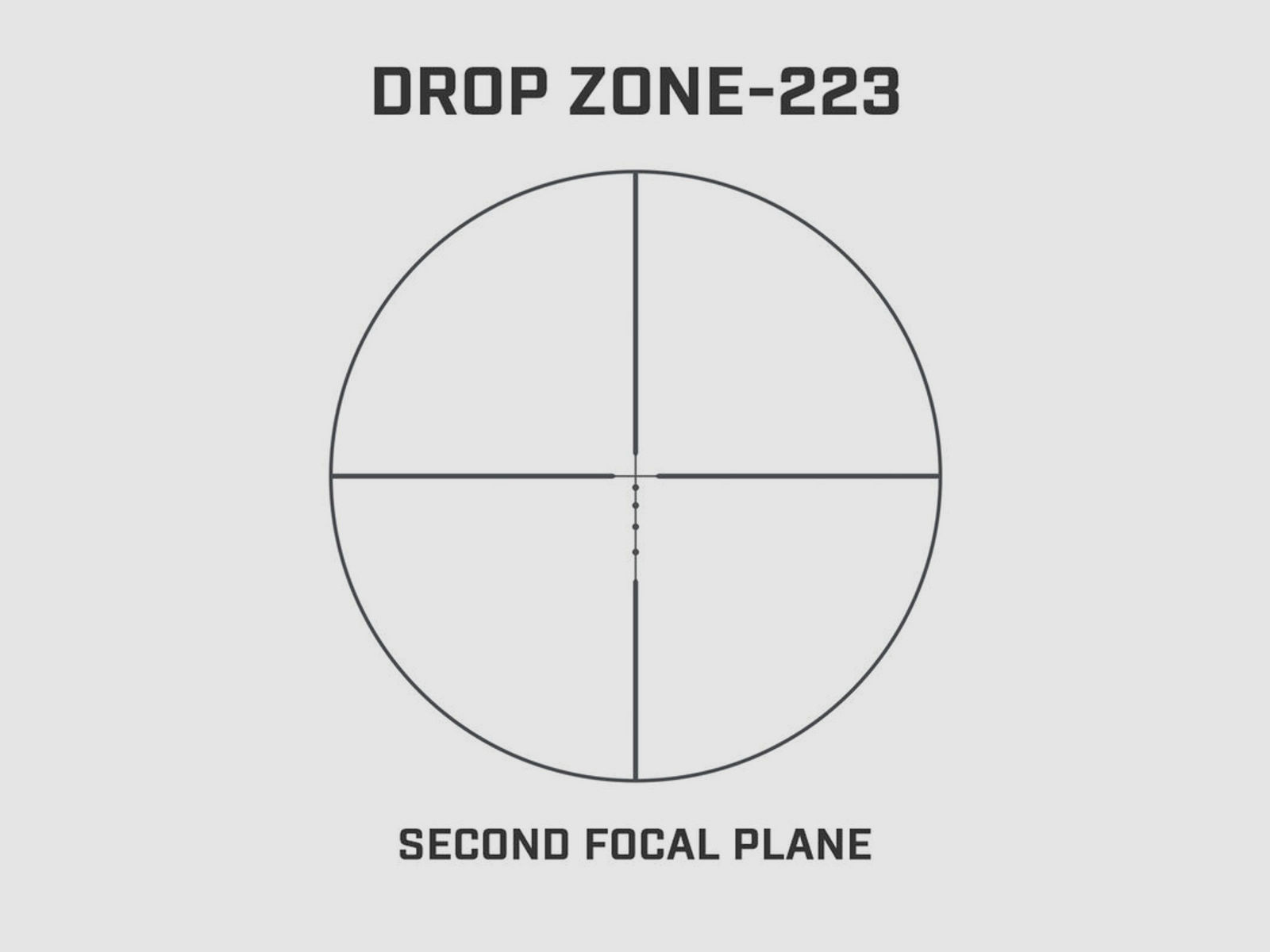 Bushnell Zielfernrohr AR 3-9x40 Dropzone 223 BDC SFP #AR73940
