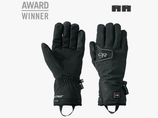 Outdoor Research Stormtracker Heated Gloves Black L