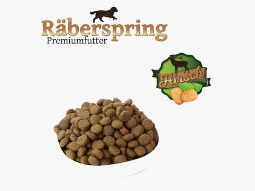 Räberspring Hundefutter Premiumfutter Hirsch 14kg - getreidefrei