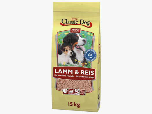 Classic Dog Hundefutter Lamm & Reis 15kg