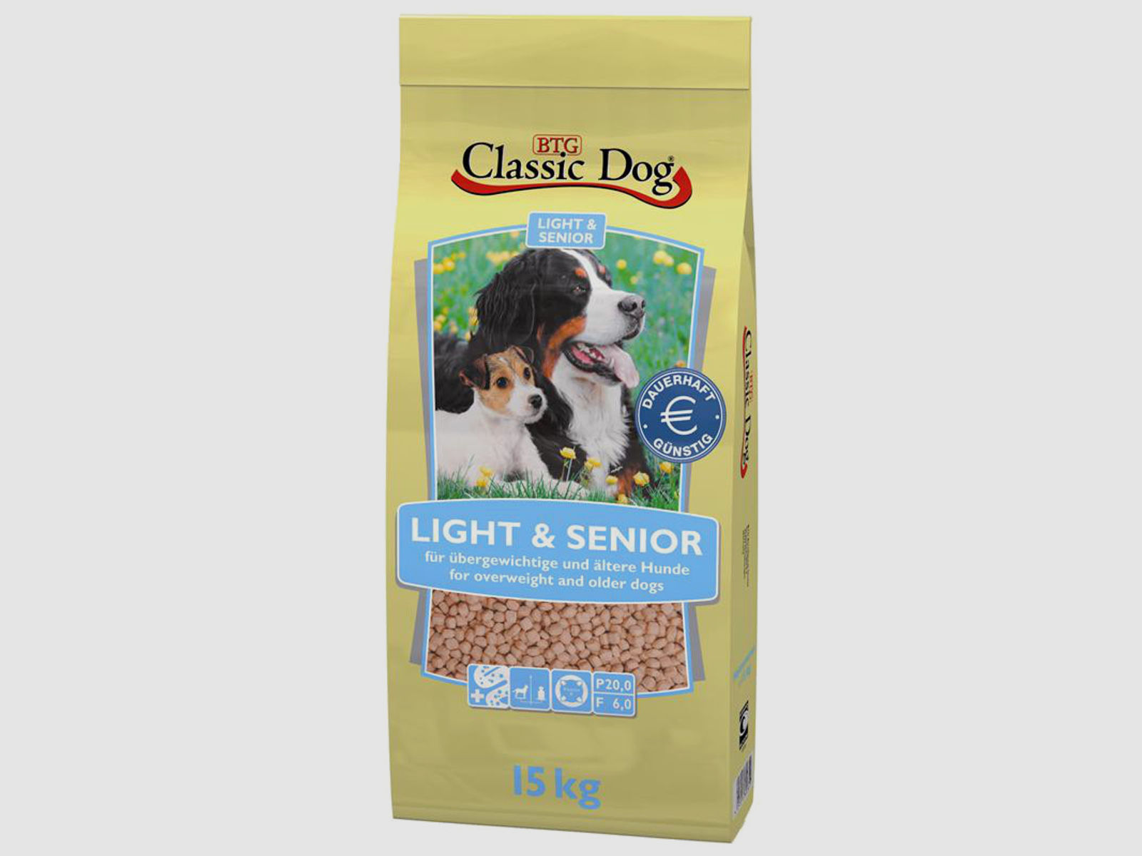 Classic Dog Hundefutter Light & Senior 15kg