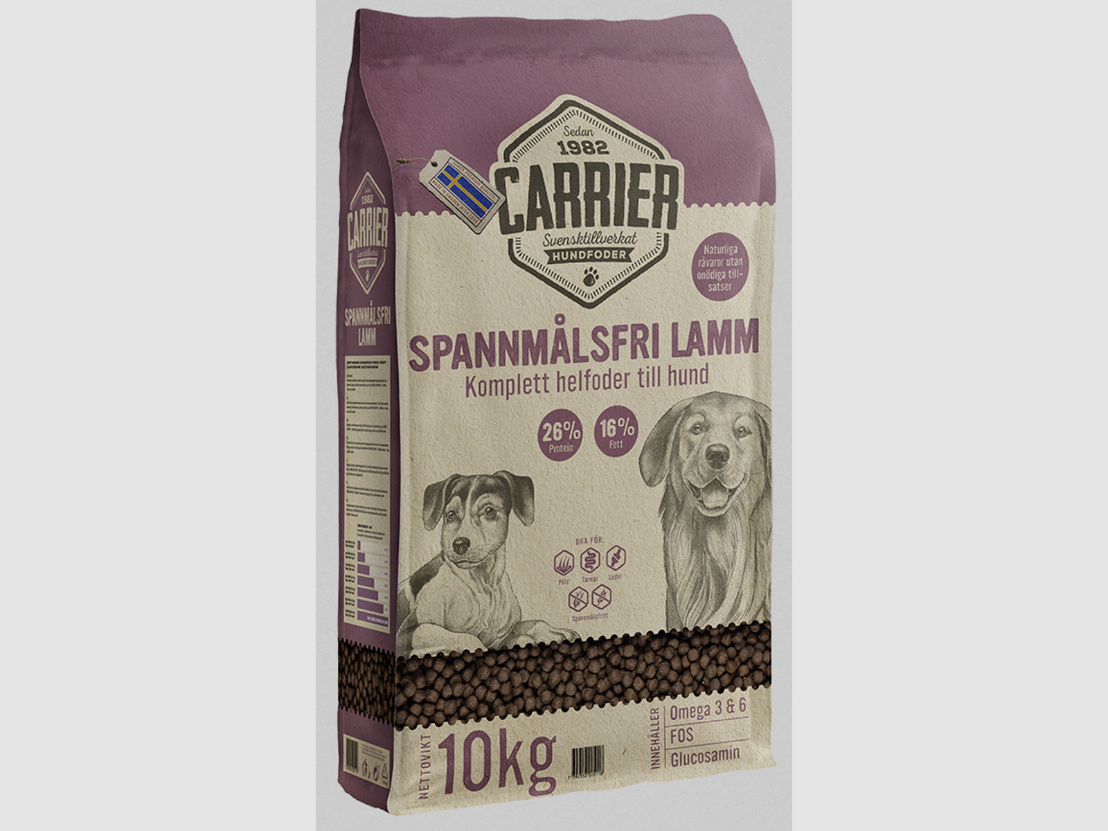 Carrier Hundefutter Grain Free Lamb 10 kg, getreidefrei