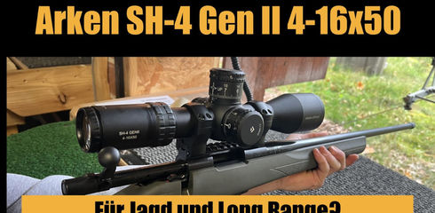 The Arken SH-4 GenII 4-16x50 - New, affordable riflescope for long range and hunting.
