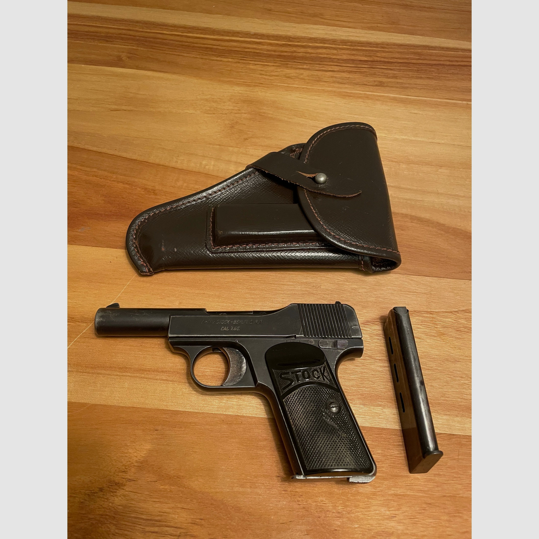 Franz Stock Pistole „Type 1 / 1st Variation“ Cal. 7,65, Berlin D.R.P.