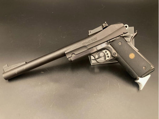 Einschüssige Pistole auf WBK gelb .44 Magnum 1911 Springfield SASS 10 34