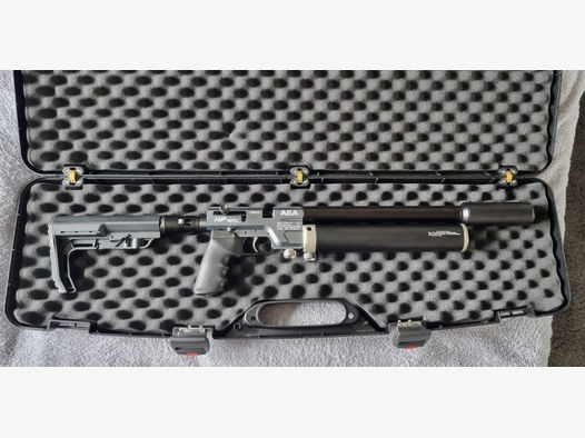 AEA HPMAX 9mm Luftgewehr mit Schalldämpfer - F Version | Universalpumpe  | Case 