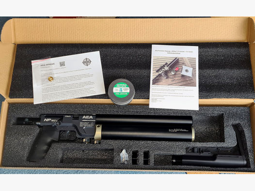 AEA HpMax F-Serie Airgun Luftgewehr 9mm cal.375/380 inkl. Export-Kit