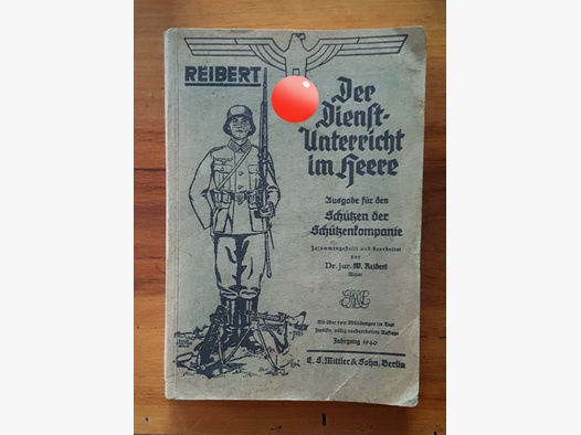 ww2 wehrmacht waffen ausbildungs lehrbuch original Reibert Heer