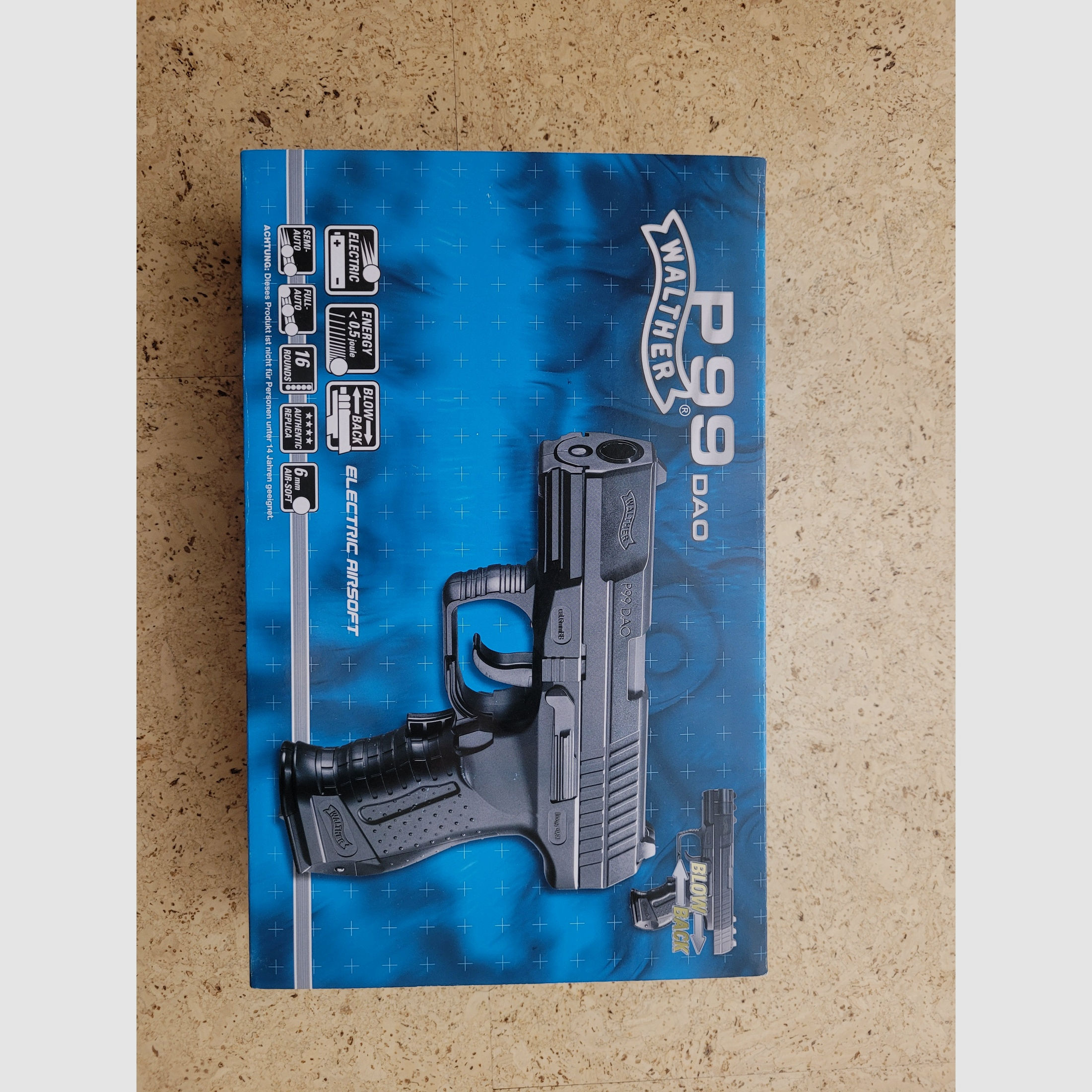 Walther / Umarex Airsoft Softair Pistole P99 DAO AEG 0,5 J