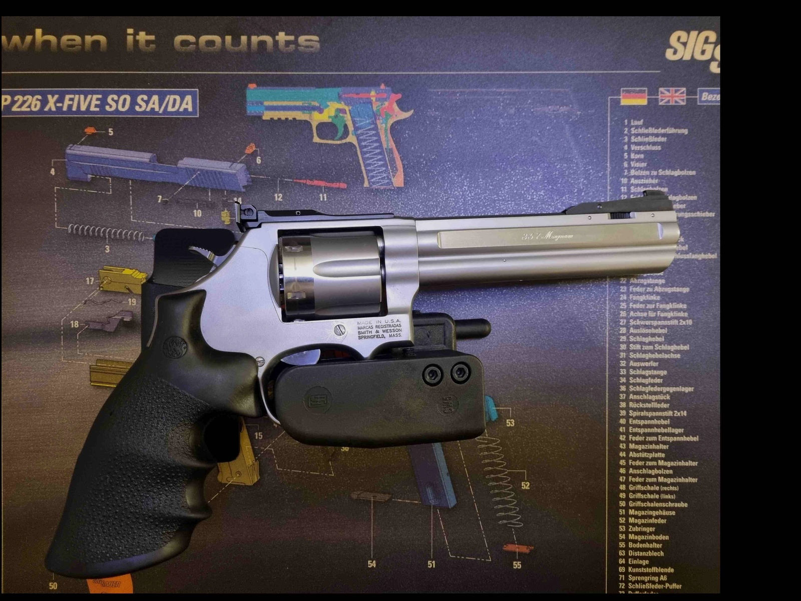 Höppner und Schumann Speedsec 5CW für S&W 686 .357 Magnum Revolver / L Frame / Preis: VHB
