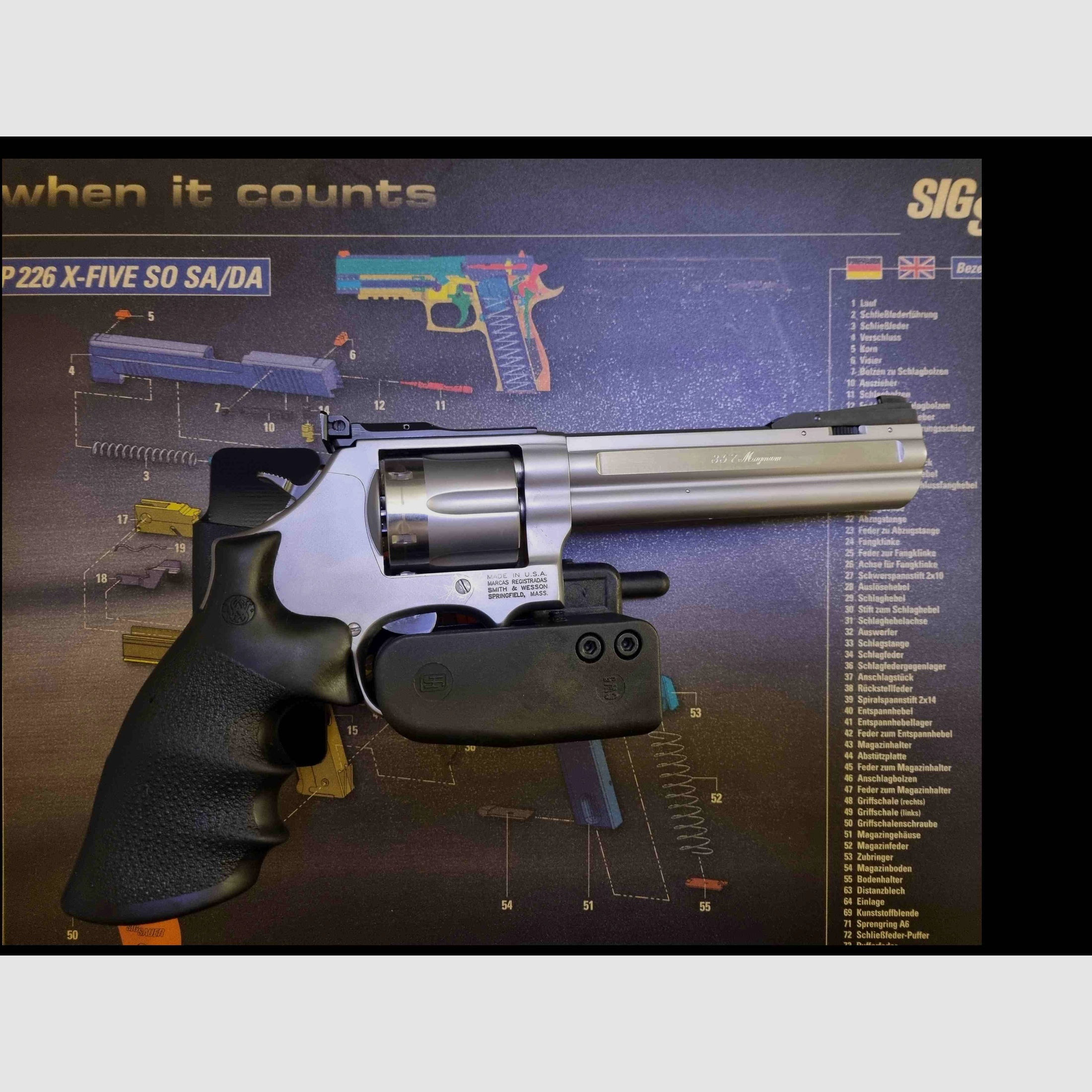 Höppner und Schumann Speedsec 5CW für S&W 686 .357 Magnum Revolver / L Frame / Preis: VHB