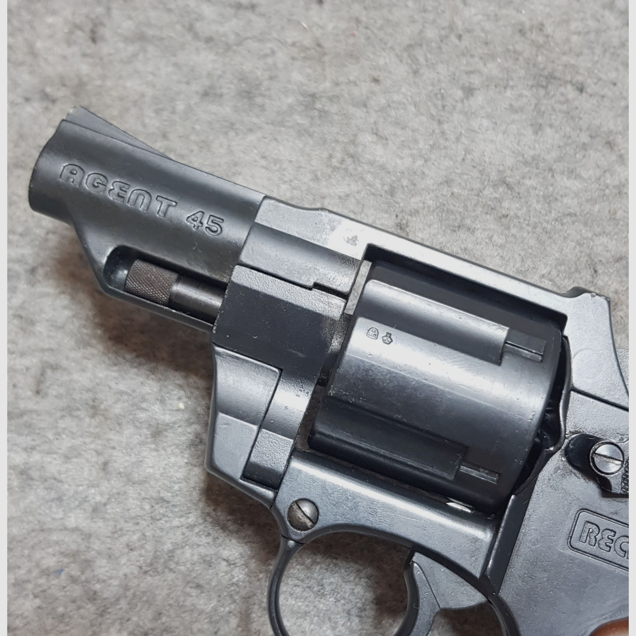 SRS Revolver Reck Agent im Cal. .45 K. mit PTB 501 Beschuss KB (1991)