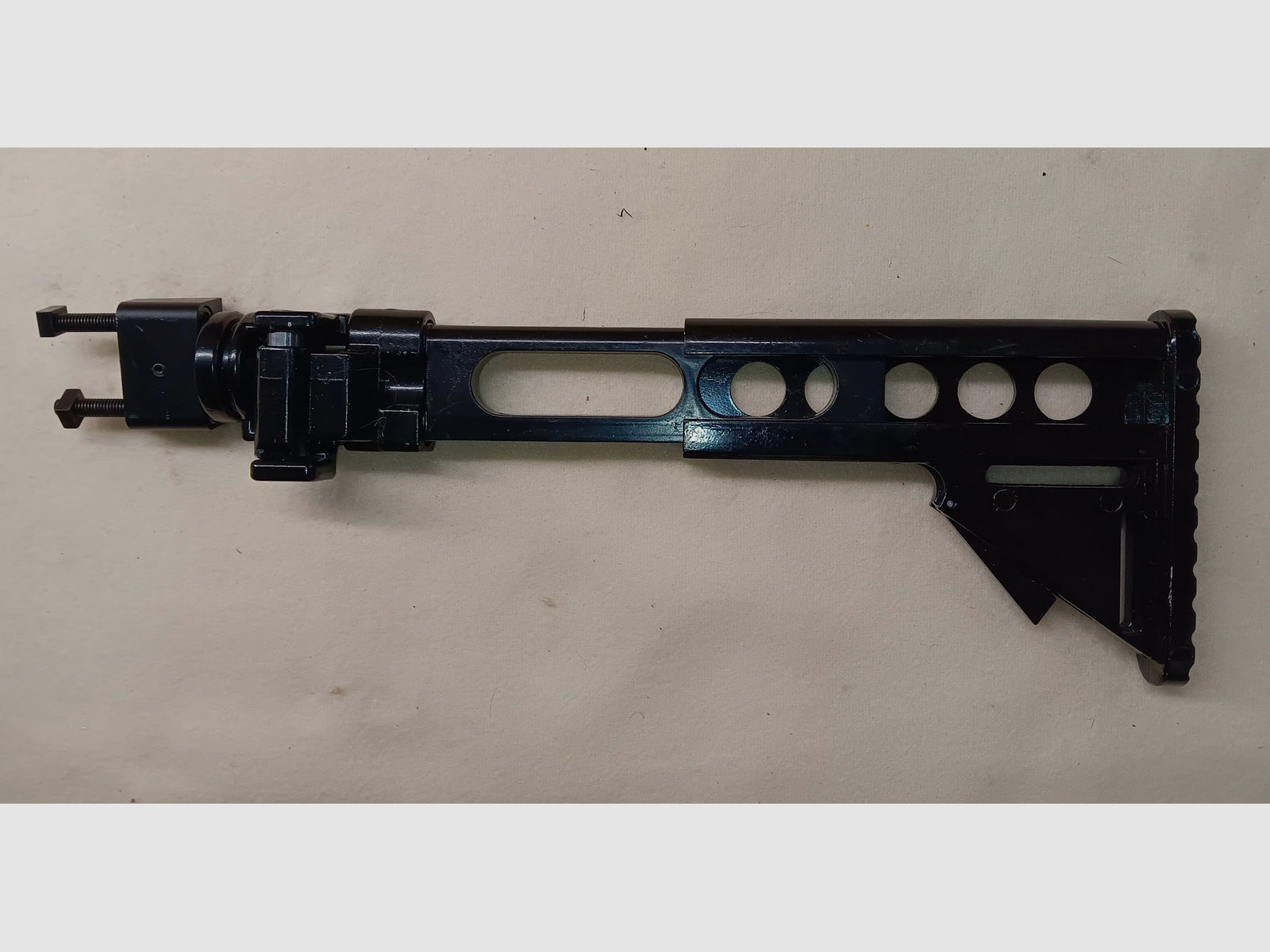klappbare und längenverstellbare Schulterstütze/Schaft aus Aluguss für die Artemis Airmax PP750 Pistole