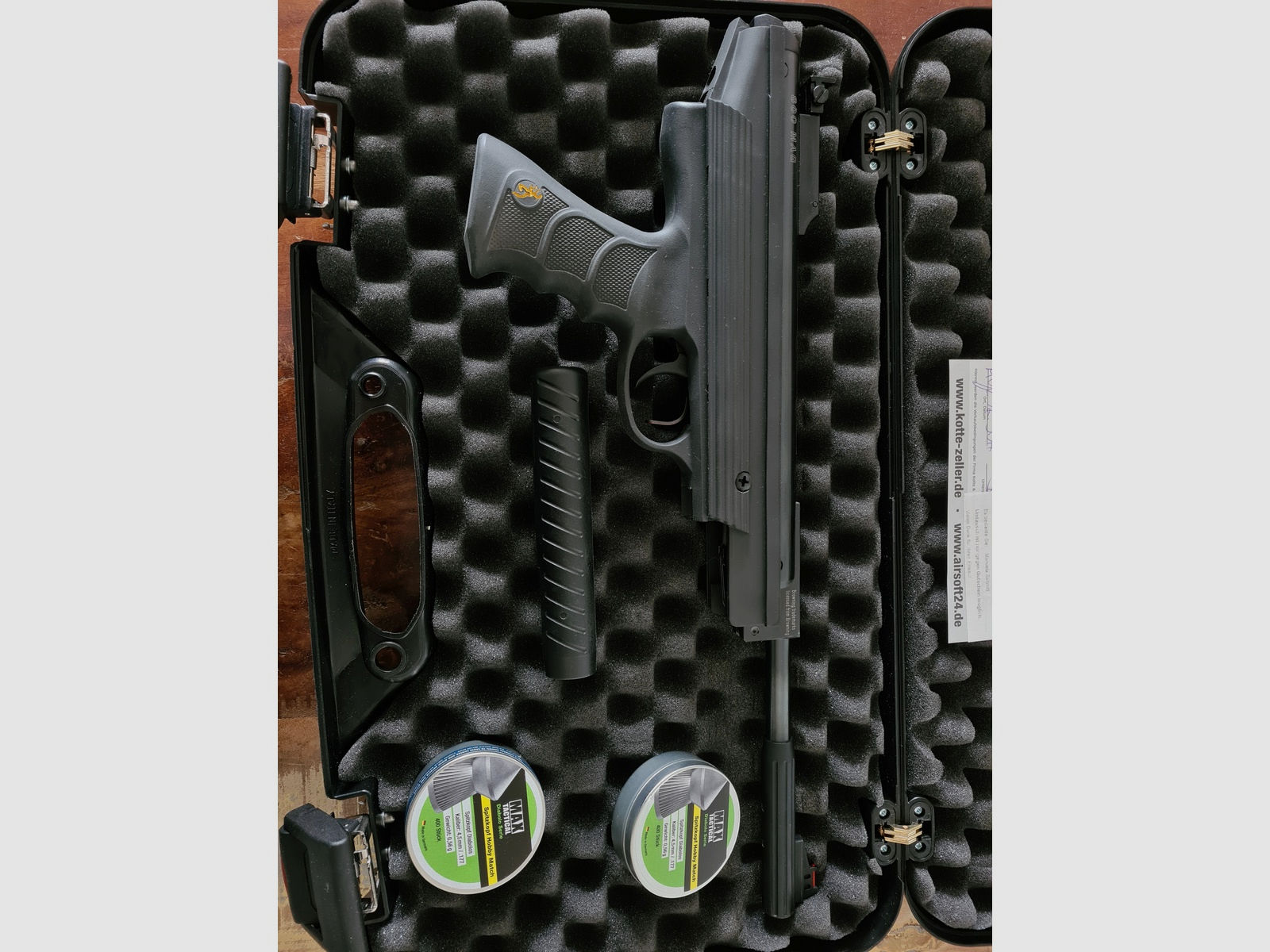 Browning Mag 800 Luftpistole 7,5 Joule Diabolo im Koffer, neuwertig 